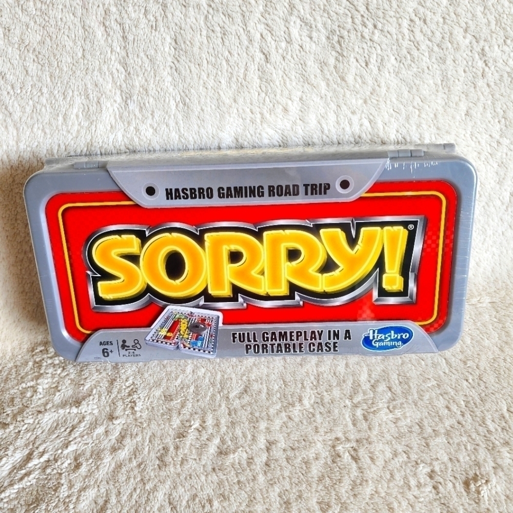 New Sorry! Classic Hasbro Game Road Trip Travel Edition